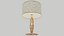 Handmade Wood Tablelamp 1960