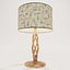 Handmade Wood Tablelamp 1960