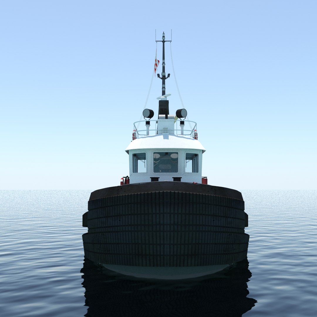 3d max tugboat type twin screw