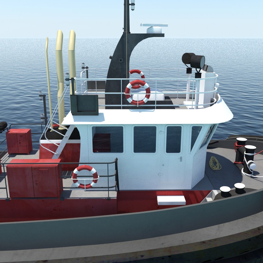 3d max tugboat type twin screw