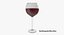 3D seven wine glasses champagne flute model