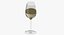 3D seven wine glasses champagne flute model