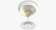 3D seven wine glasses champagne flute model