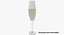 3D seven wine glasses champagne flute model
