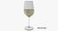 3D seven wine glasses champagne flute model