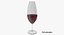 3D seven wine glasses champagne flute model