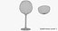 3D seven wine glasses champagne flute model