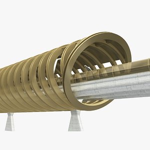 futuristic bridge 3D model