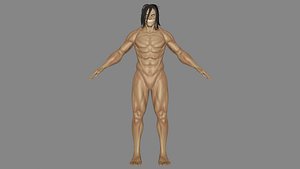 Eren Jaeger Attack Titan form 3D model