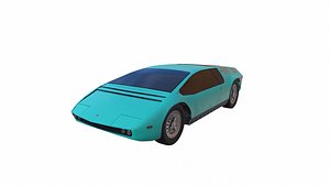 3D model ready bizzarrini manta -