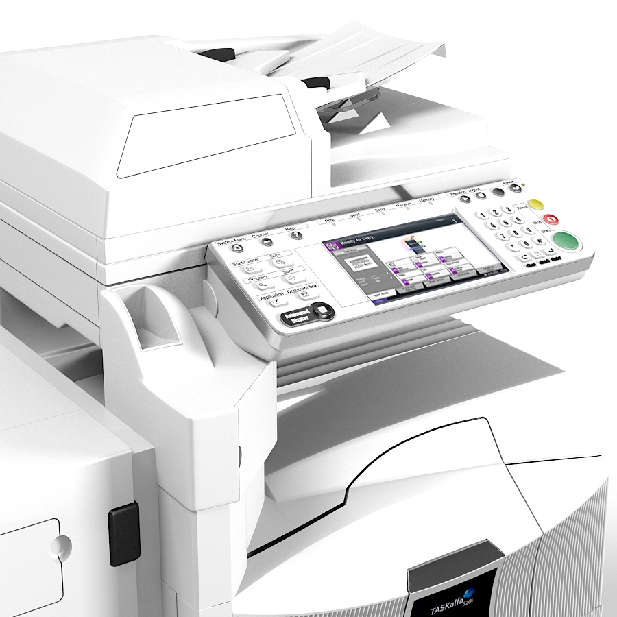 3d model kyocera taskalfa color