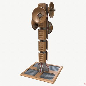 Sci Fi Communications Tower 3D