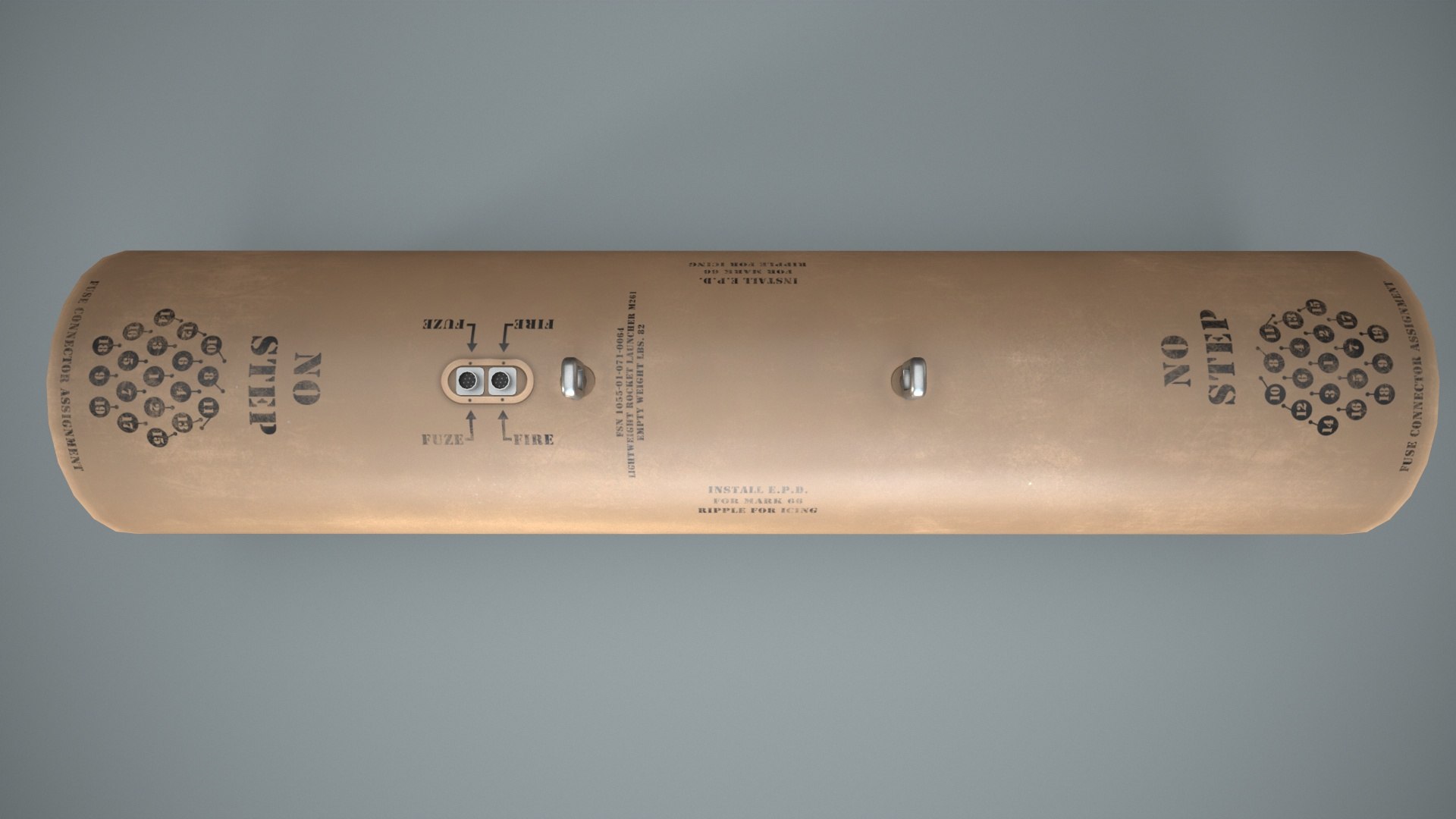 Missile Launcher M-261 3D Model - TurboSquid 2064242