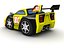 Carro esporte dos desenhos animados