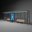 3D advertising bus stop