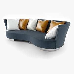 3ds max serpentine sofa