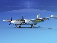 Douglas A-26K Invader Bare Metal