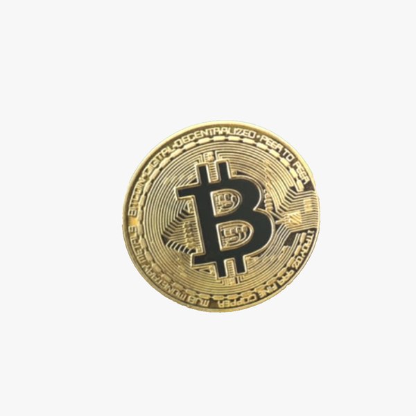 3D Bitcoin -Lowpoly- coin