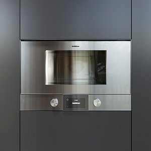 3D model gaggenau oven bmp224110 kitchen appliance