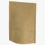 Brown Stand up Zipper Pouche 250g - Open and Closed