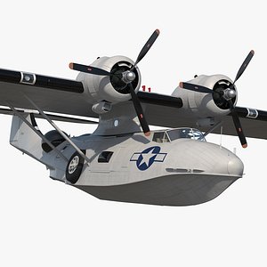 flying boat consolidated pby 3D model