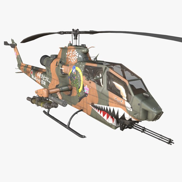 3D model Bell AH-1S Cobra JGSDF Aoi Kisarazu Static