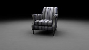 arm chair 3d obj