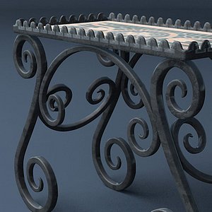 classic table 3d 3ds