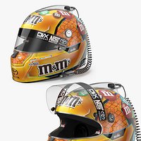 NASCAR Competition Helmet with M and Ms Branding