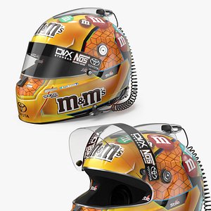 NASCAR Competition Helmet with M and Ms Branding