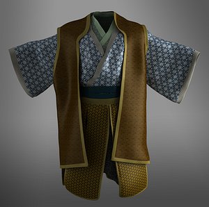 samurai kimono clothes 3D