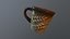 Mug cup clay hand-made