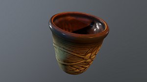 Mug cup clay hand-made