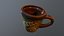 Mug cup clay hand-made