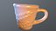 Mug cup clay hand-made