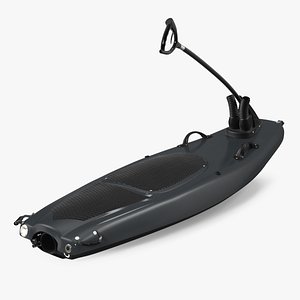 Carbon Jet Surfboard 3D
