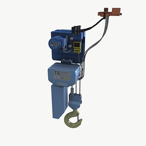 3D Monorail Hoist model