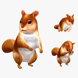 animated squirrel model
