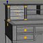 Moissonnier ref 586 Empire Bureau A Gradin Desk