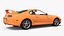 Street Race Coupe Car Orange Simplified 3D model