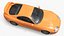 Street Race Coupe Car Orange Simplified 3D model