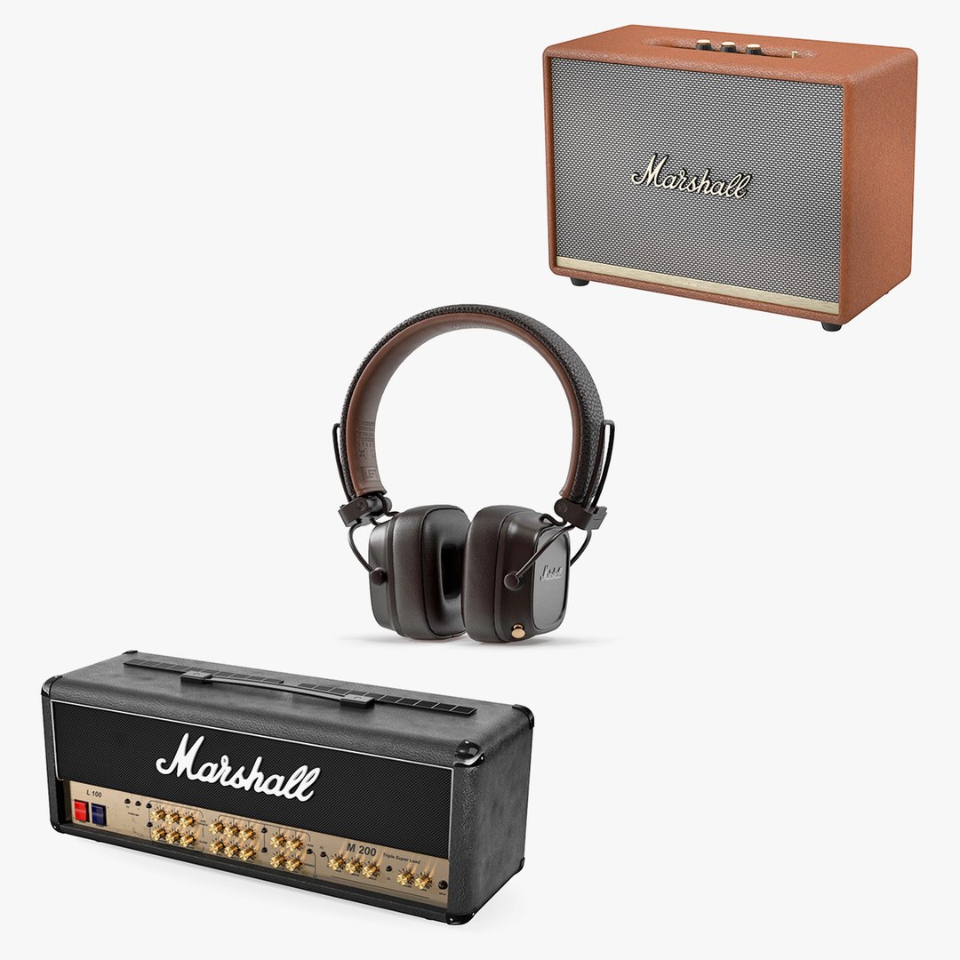 Marshall Audio Devices Collection 3D model preview