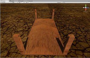 free fbx model pressed wood chair table