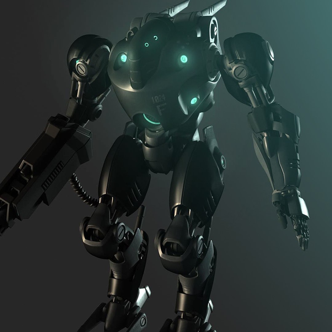 Robot Rigged 3d Ma