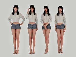 3D lovely girl 1