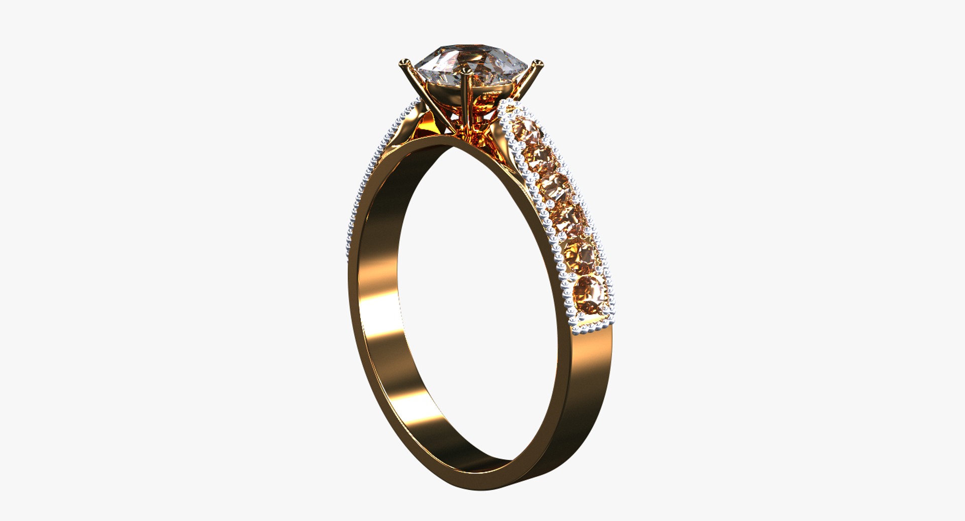 3d Diamond Ring Model