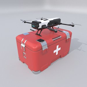 3D model Medical Supply Drone Quad copter