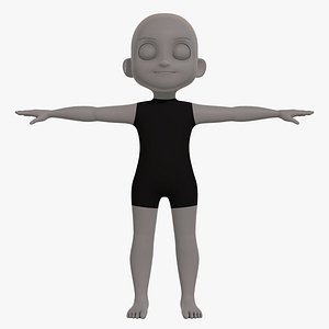 Base mesh boy character V08