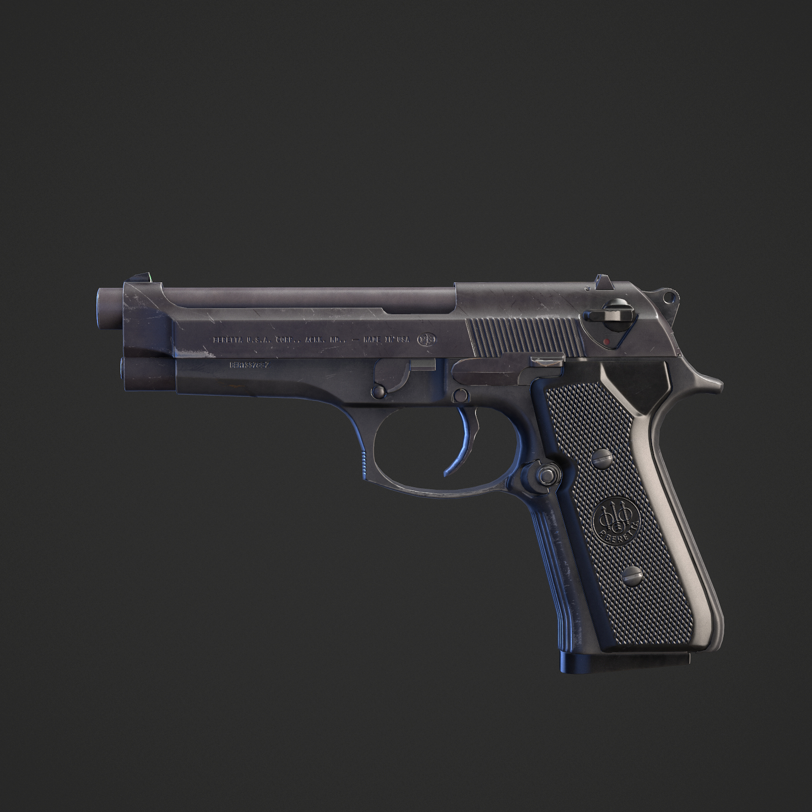 ready beretta 92fs 3d model