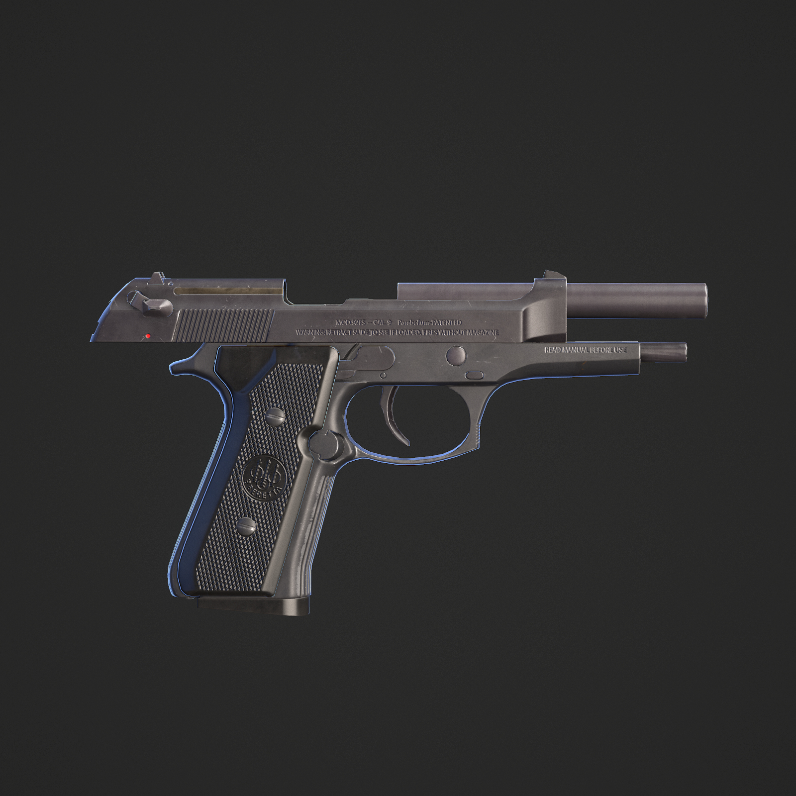 ready beretta 92fs 3d model